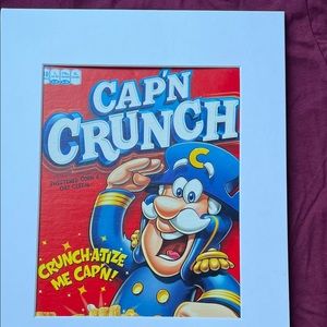 Cap'n Crunch cereal Art matted breakfast captain